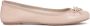 Kazar Naaktleren ballerina's met strik en metalen label - Thumbnail 2