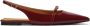 Kazar Platte bordeauxrode lakleren pumps - Thumbnail 1