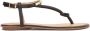 Kazar Platte flip-flop sandalen met metalen versiering Black Dames - Thumbnail 2