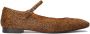 Kazar Platte leren pumps met borstels - Thumbnail 1
