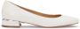 Kazar Platte witte leren pumps White Dames - Thumbnail 2