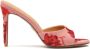 Kazar Roze bloemenpatroon stoffen muiltjes Multicolor Dames - Thumbnail 1