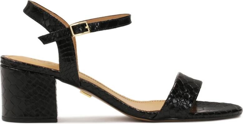 Kazar Sandalen van geperst leer op een brede paal - Foto 2