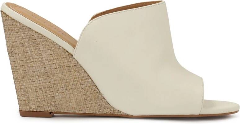 Kazar Slippers met brede band op hakken