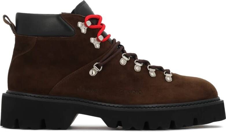 Kazar Studio bruine boots met trekkingveters
