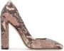 Kazar Studio Dierenmotief reliëflederen pumps - Thumbnail 1
