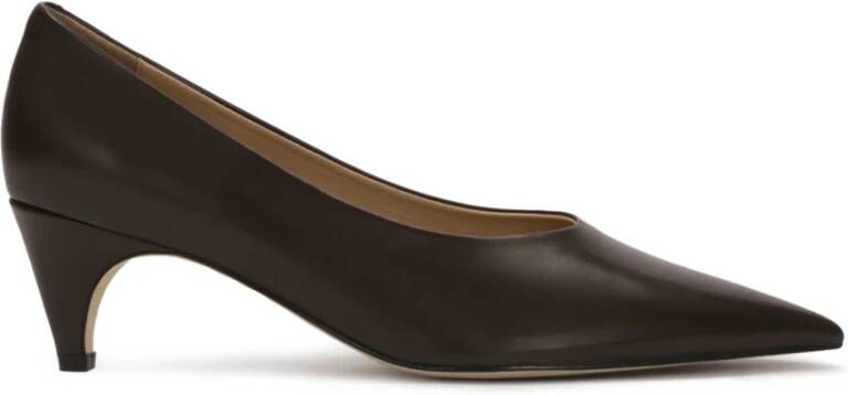 Kazar Studio Donkerbruine pumps met verlengde neus