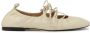 Kazar Studio Gelaagde off white zachte leren ballerina's - Thumbnail 1