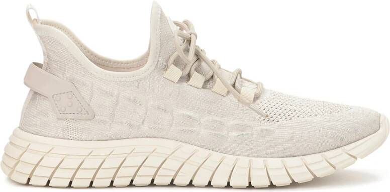 Kazar Studio Heren lichtgewicht beige sneakers van stof Beige