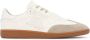 Kazar Studio Heren sneakers van wit leer en beige suède - Thumbnail 1
