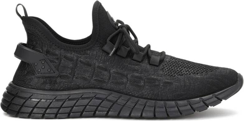 Kazar Studio Chaussures de sport pour hommes en tissu aéré noir