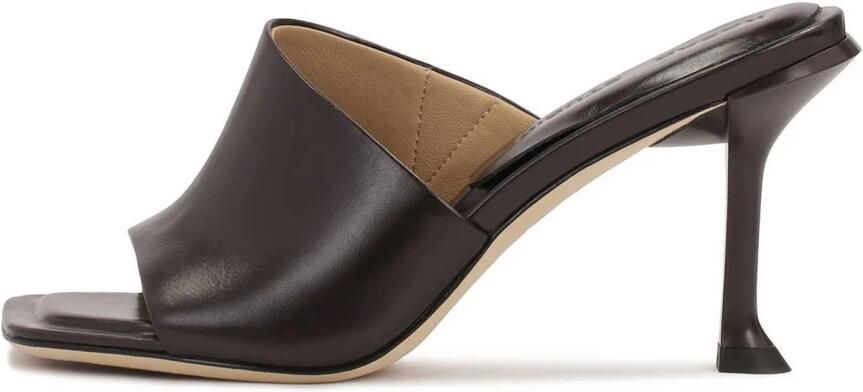 Kazar Studio Donkerbruine flip-flops met een cuphak - Foto 6