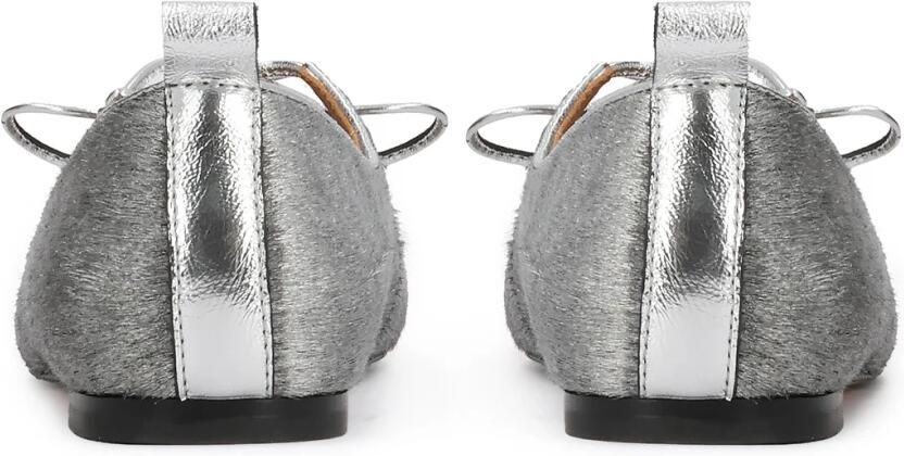 Kazar Studio Ballerina met riempjes grijs grafiet
