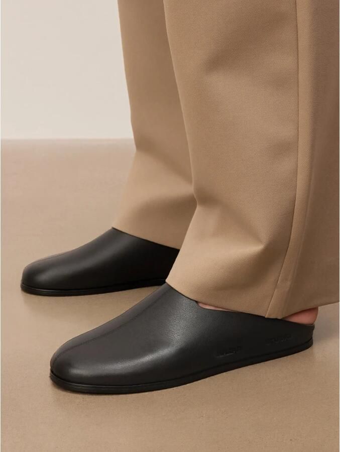 Kazar Studio Leren instapslippers met verhoogde zool - Foto 3