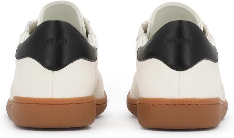 Kazar Studio Luxe sneakers van wit natuurlijk leer