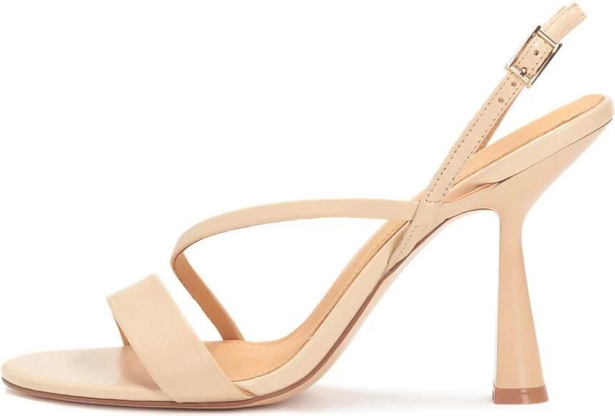 Kazar Studio Beige leren sandalen op een hoge stiletto - Foto 2