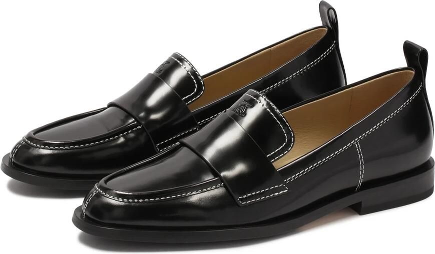 Kazar Zwarte halfhoge schoenen met platte hak Black Dames - Foto 6