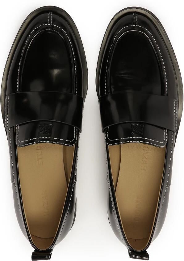 Kazar Zwarte halfhoge schoenen met platte hak Black Dames - Foto 5