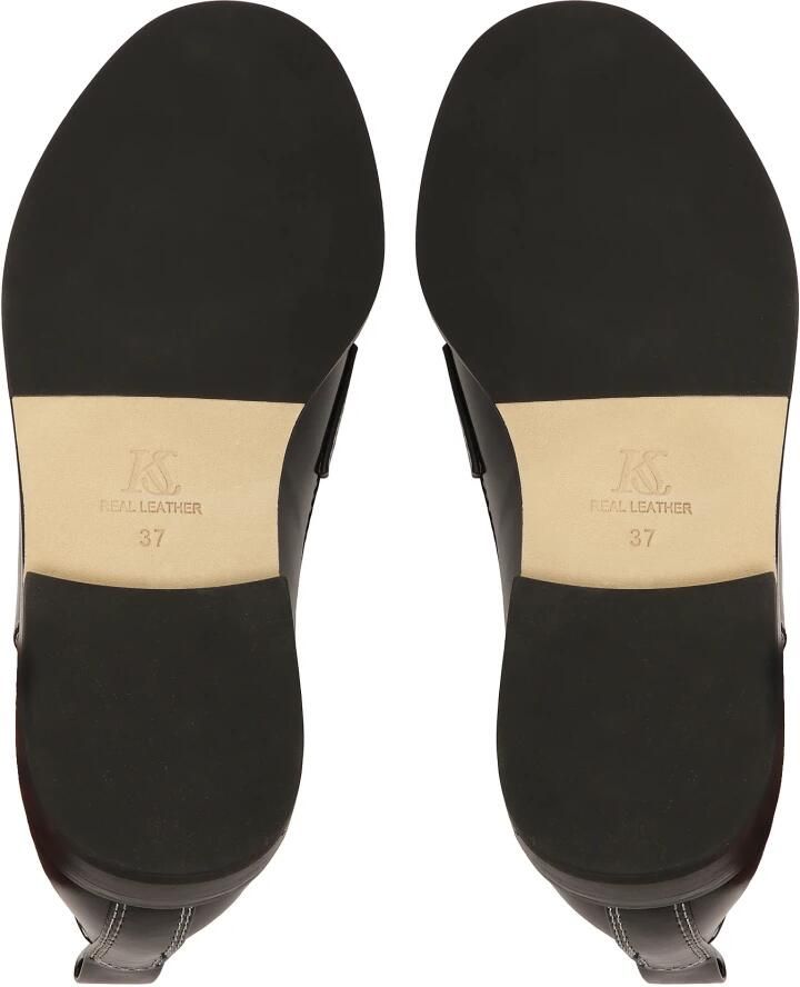 Kazar Zwarte halfhoge schoenen met platte hak Black Dames - Foto 3
