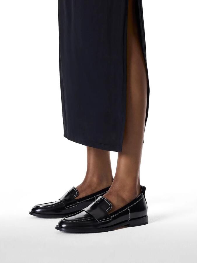 Kazar Zwarte halfhoge schoenen met platte hak Black Dames - Foto 4