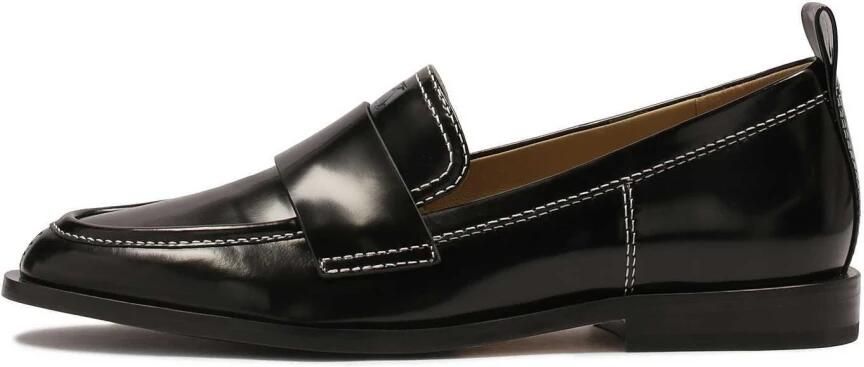 Kazar Zwarte halfhoge schoenen met platte hak Black Dames - Foto 8