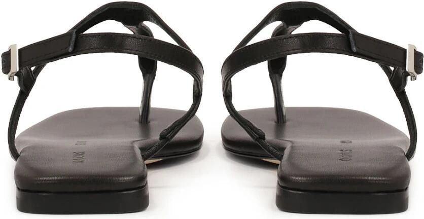 Kazar Studio Zwarte leren sandalen met vierkante neus - Foto 4