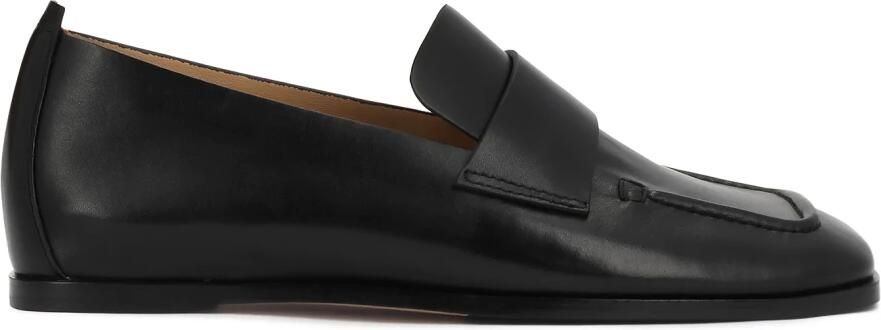 Kazar Studio Zwarte schoenen van echt leer met vierkante neus