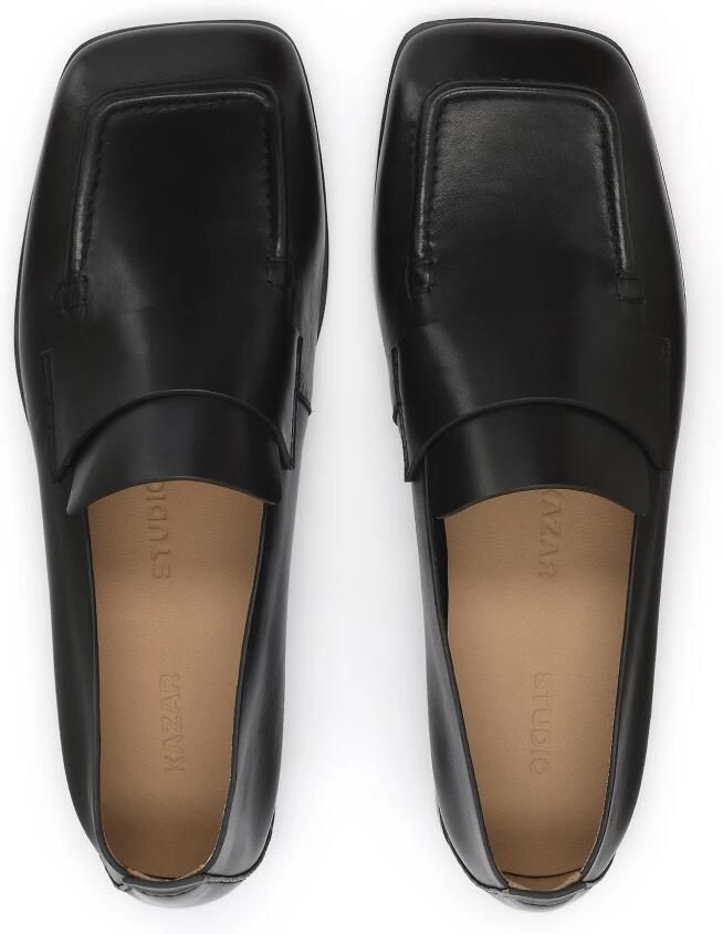 Kazar Studio Zwarte schoenen van echt leer met vierkante neus - Foto 3