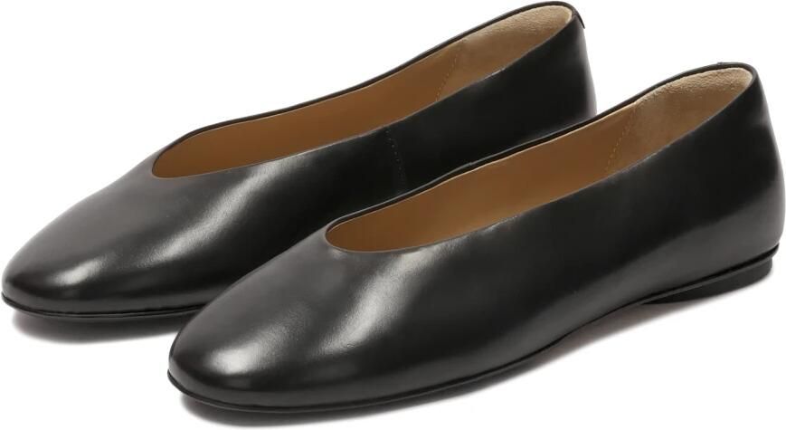 Kazar Studio Zwarte zachte leren ballerina's