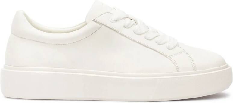 Kazar Studio Heren leren sneakers op een gelabelde zool White