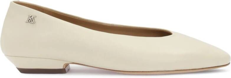Kazar Studio Monogram slip-on pumps van natuurlijk leer
