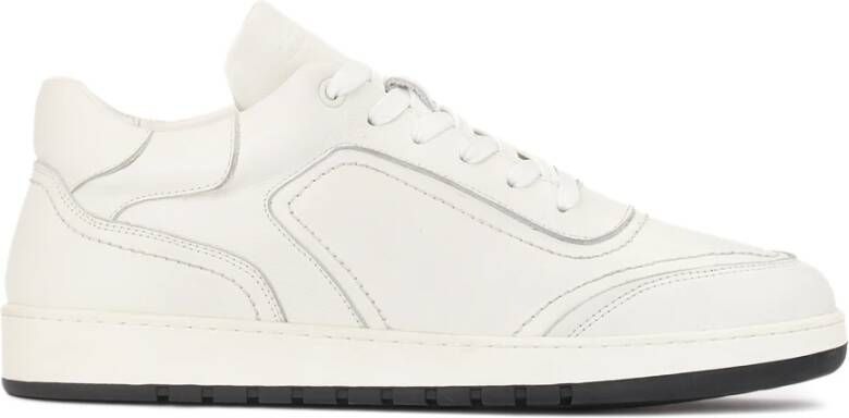 Kazar Herenstudio witte leren sneakers versierd met draden White Heren