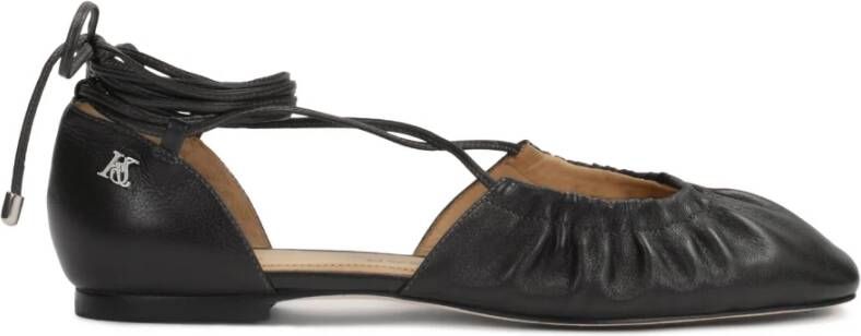 Kazar Studio Zwarte ballerina`s met open bovenkant KS Soleil