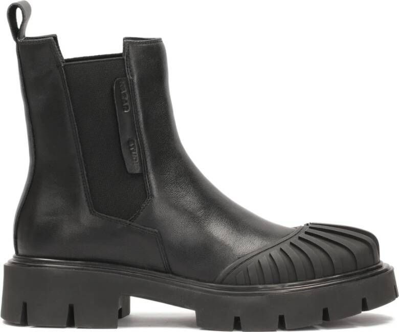 Kazar Studio Zwarte Chelsea-laarzen met hoge schacht Black Dames