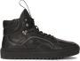 Kazar Studio Zwarte hoge leren sneakers met veters Black Heren - Thumbnail 2