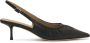 Kazar Studio Zwarte slingback pumps met gerimpeld bovendeel - Thumbnail 1