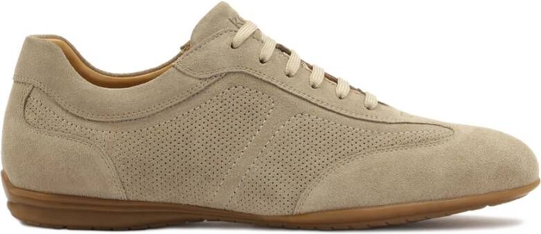 Kazar Suède casual stijl halfschoenen met perforaties