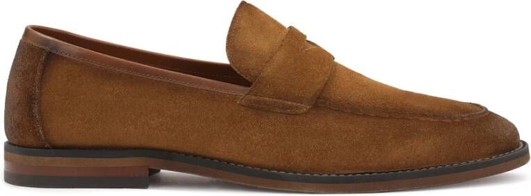 Kazar Suède loafers in bruine kleur