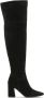 Kazar Suede musketiers met een brede hak Black Dames - Thumbnail 2