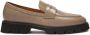 Kazar Taupe leren halfschoenen met contrasterende zool Beige Dames - Thumbnail 2