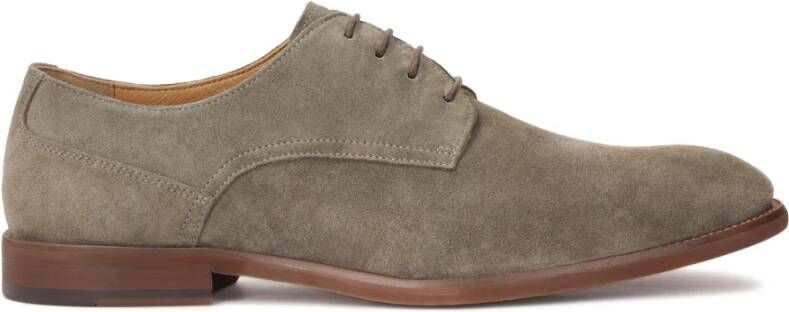 Kazar Taupe suède halfschoenen