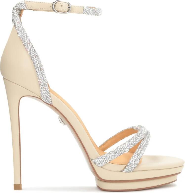 Kazar Versierd met zirkonium trouwsandalen op een platform en een hoge hak Multicolor Dames