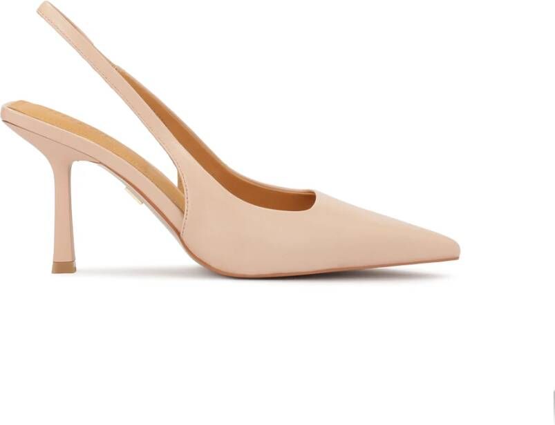 Kazar Vierkante open hiel pumps
