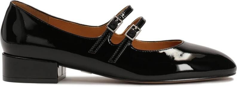 Kazar Zwarte Mary Jane pumps met twee bandjes