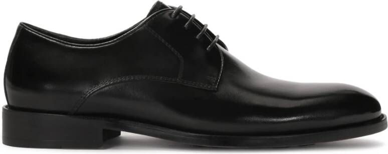 Kazar Zwarte formele leren halfschoenen