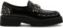 Kazar Zwarte halfschoenen met metalen klinknagels Black Dames - Thumbnail 2