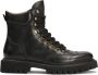 Kazar Zwarte herensneakers met trelags zool Black Heren - Thumbnail 2