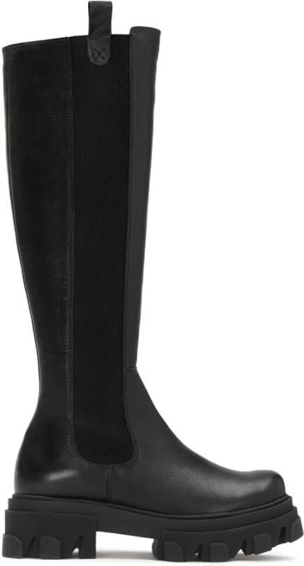 Kazar Zwarte hoge laarzen voor dames Black