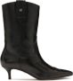 Kazar Zwarte laarzen met afgeronde bovenkant in cowboy-stijl Black Dames - Thumbnail 2