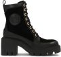 Kazar Zwarte laarzen met hak en profielzool Black Dames - Thumbnail 2